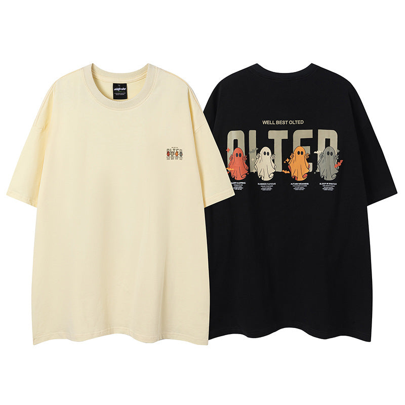 UNIKCOSA Velora Cartoon Print Short Sleeve Shirt 💫