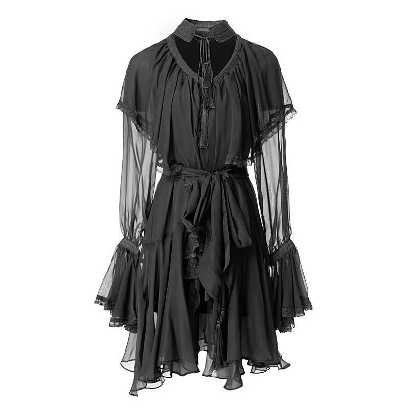 UNIKCOSA Velora Lace Up Mini Dress Chic Luxury Party π«