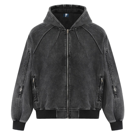 UNIKCOSA LuxeEase Cardigan Hoodie Men Loose Casual Fit 🌆