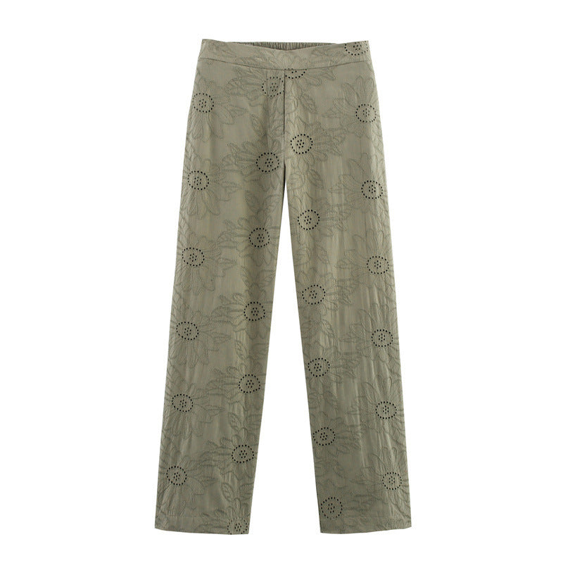 UNIKCOSA NoirFit Womens Hollow Embroidered Suit Set π«