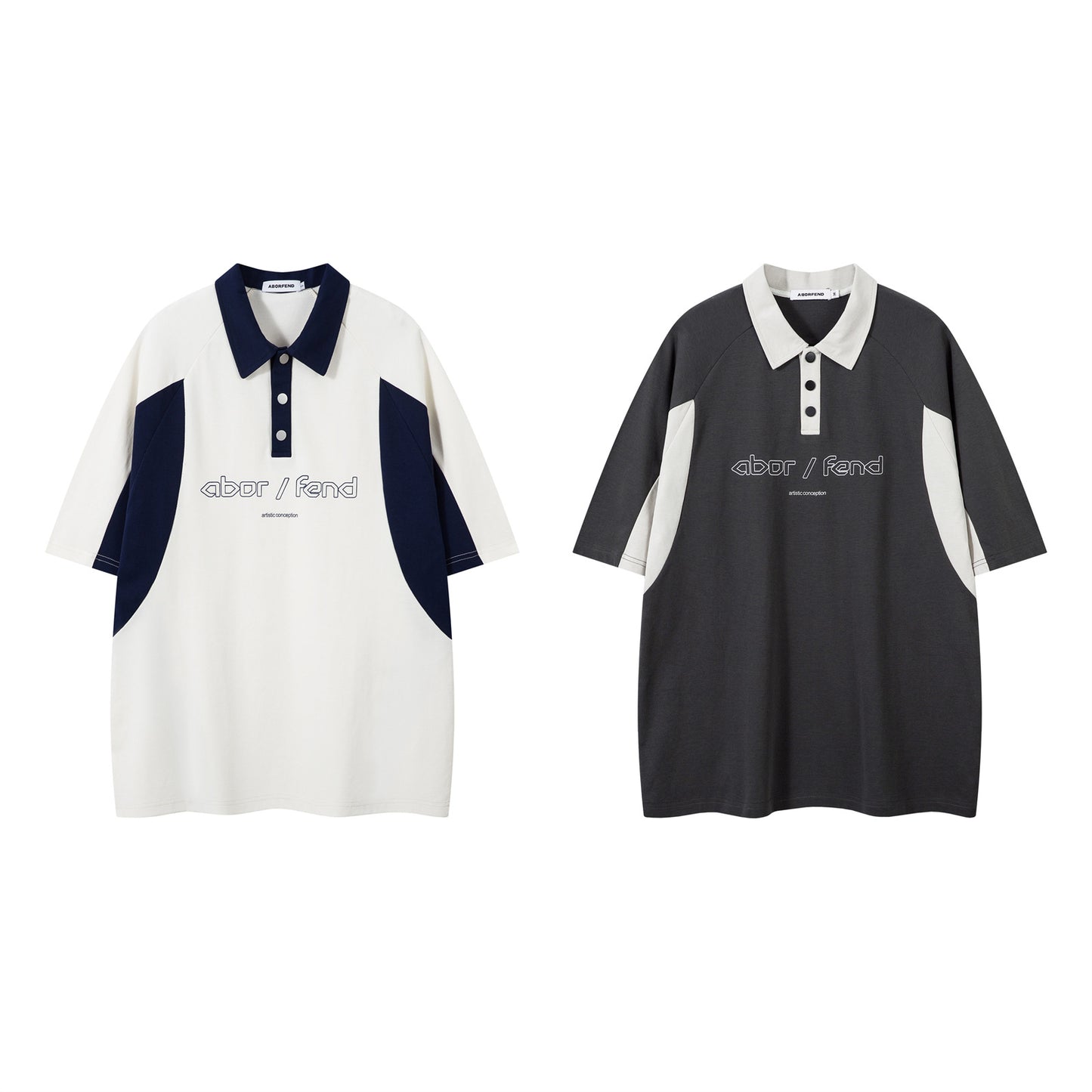 UNIKCOSA UrbanSoul Color Block Letter Print T Shirt 💫