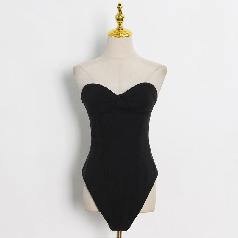 UNIKCOSA Velora Two Piece Set Tube Top Vest Wide Leg Pants π«