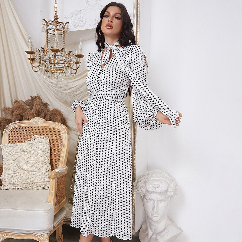 UNIKCOSA Velora Maternity Maxi Dress V Neck Long Sleeve 💫
