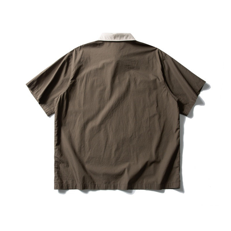 UNIKCOSA Velora Polo Collar Workwear Shirt Bag Design π«