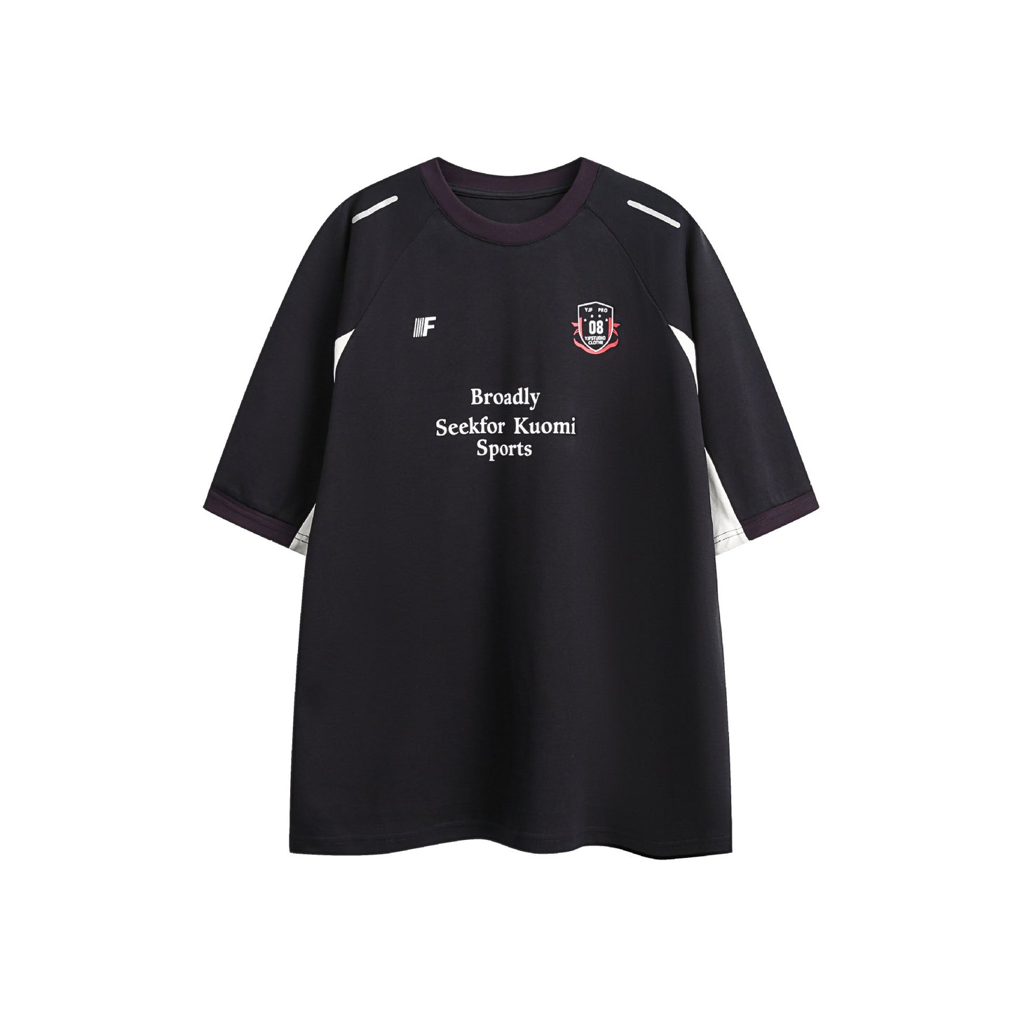 UNIKCOSA Velora Color Blocking Letter Print Short Sleeve 💫