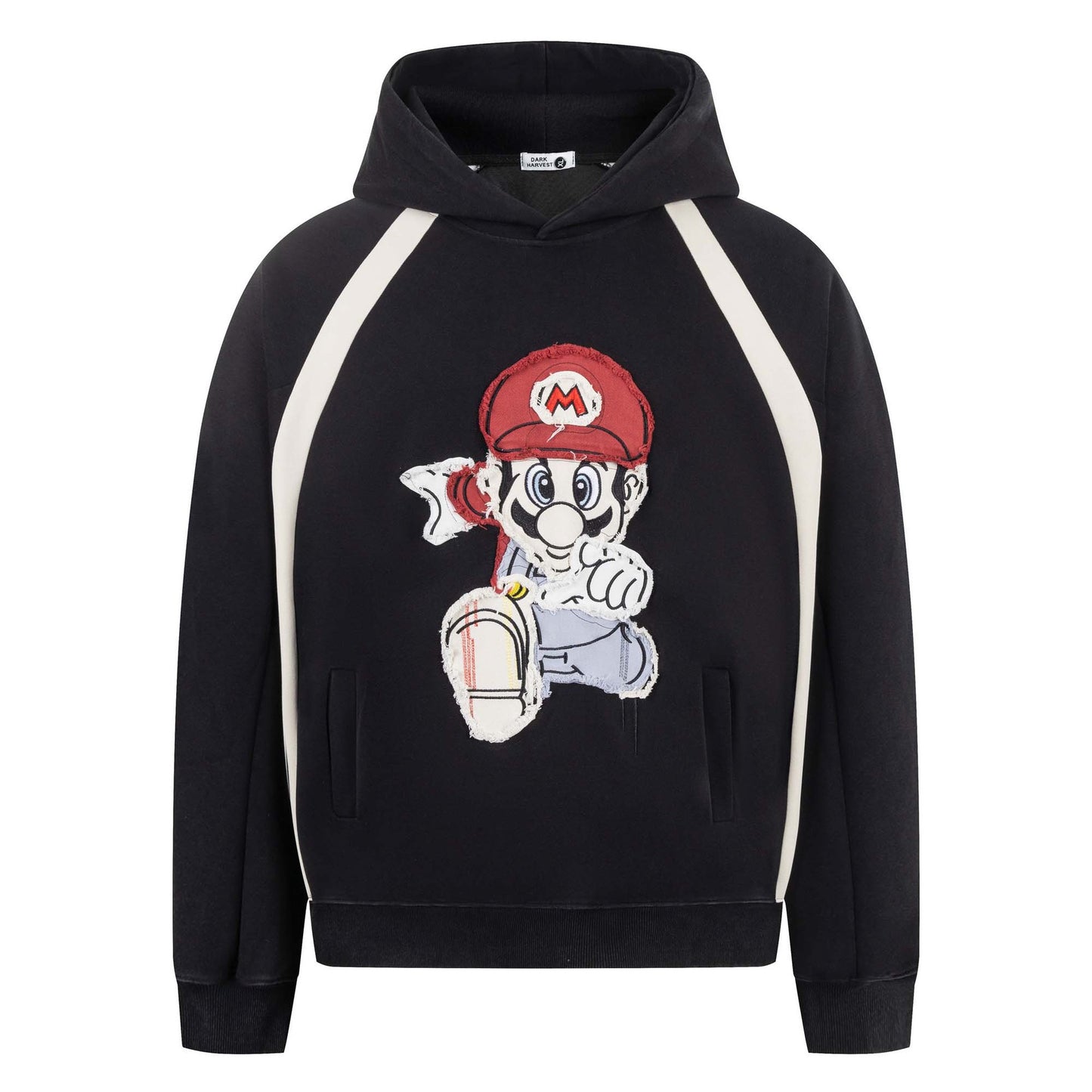 UNIKCOSA RetroMuse Colorblock Cartoon Hooded Sweatshirt π«