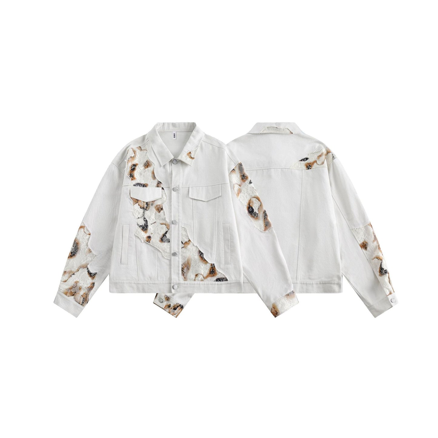 UNIKCOSA UrbanSoul LaceBurn Jacket Street Lace Splice π€