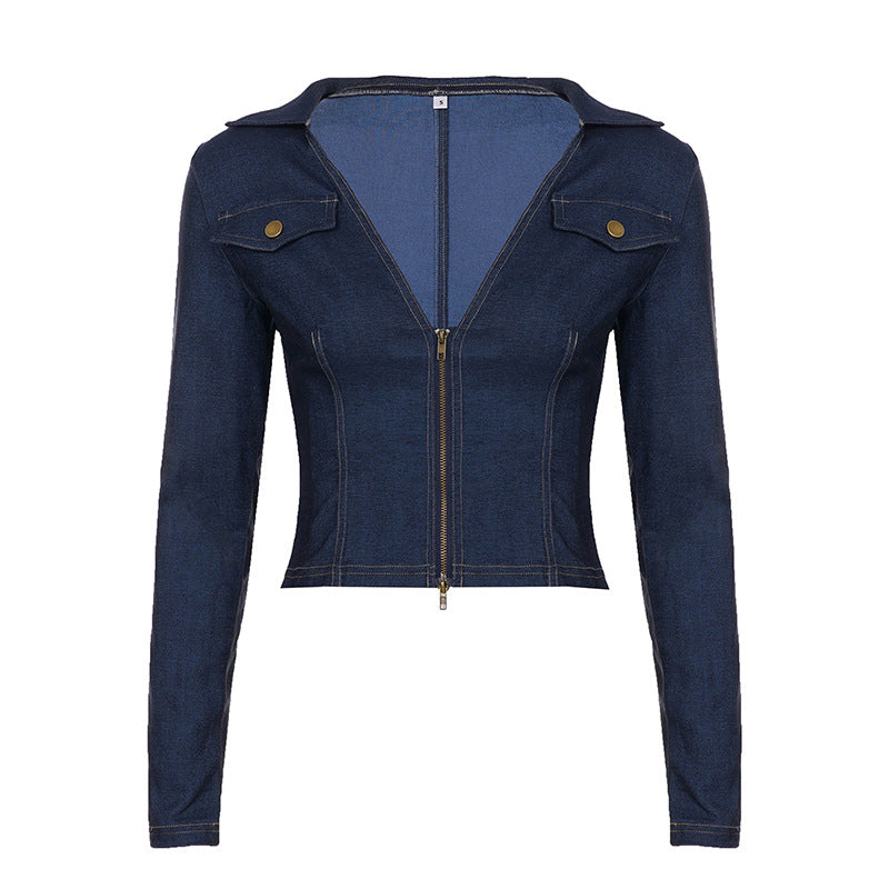 UNIKCOSA CurveMuse Waist-Cinch V-Neck Top for Women 💙