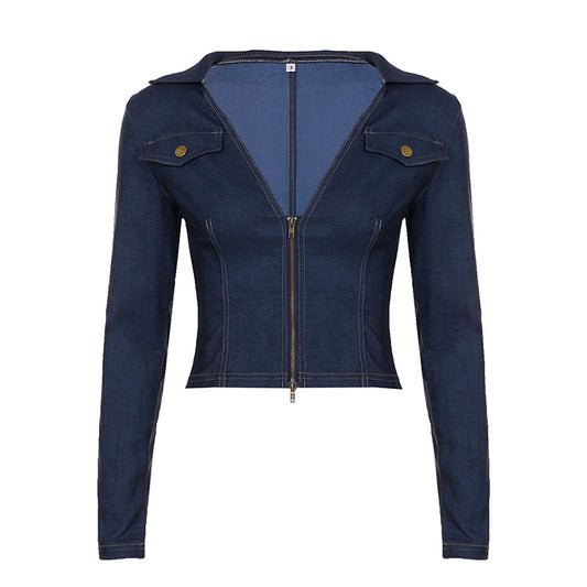 UNIKCOSA CurveMuse Waist-Cinch V-Neck Top for Women π