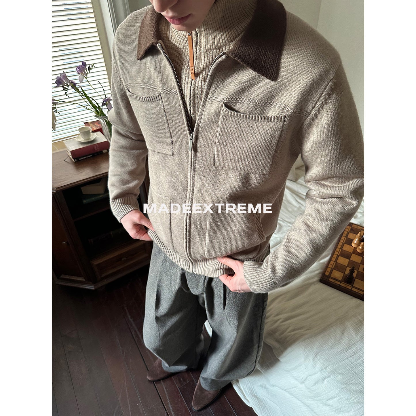 UNIKCOSA Velora Unisex Zipper Cardigan Sweater CityVibe 💫