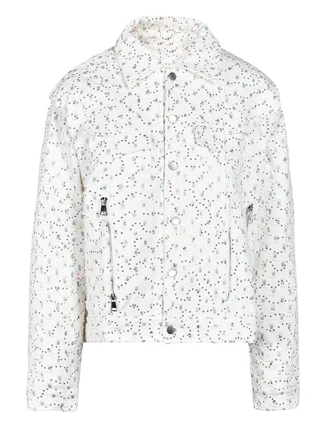 UNIKCOSA Velora Plus Size Sequined Denim Jacket Luxe 💫