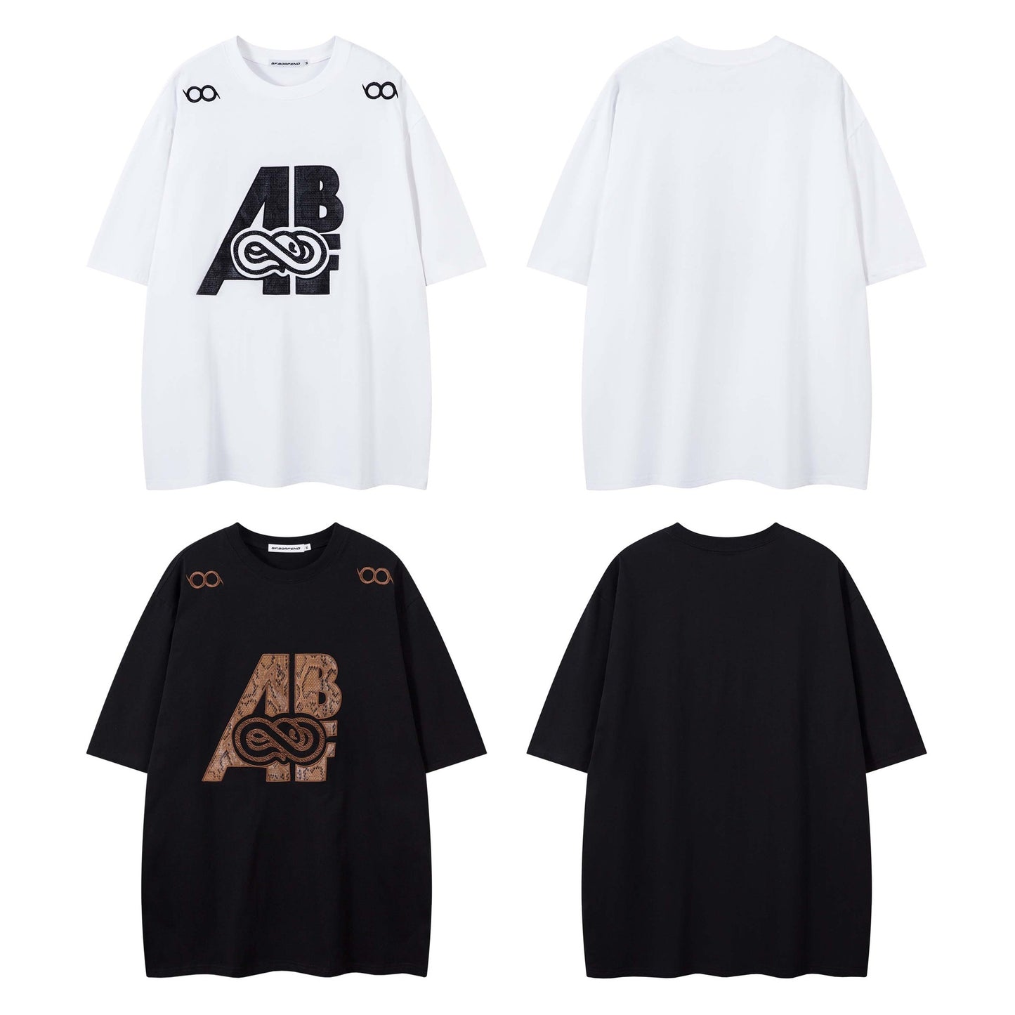 UNIKCOSA UrbanSoul Snake Embroidered Tee Pattern Unisex π«