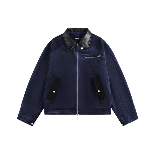 UNIKCOSA Velora CorduCraft Jacket Removable Leather Collarπ«