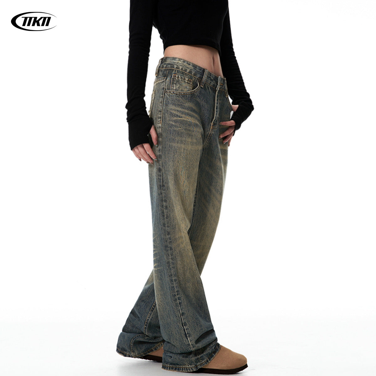 UNIKCOSA RetroMuse Denim Pants Long Straight Fit Seasons π«