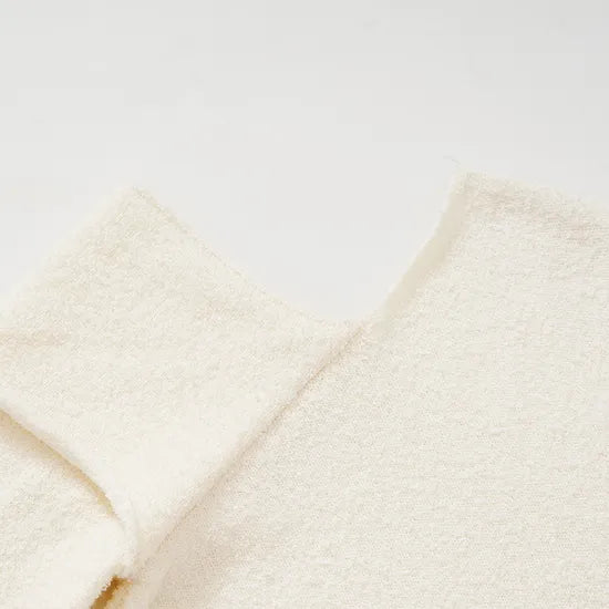 Women's Chic Cold Shoulder Knit Jumper - Long Sleeve Sweet Style Pullover Sweater