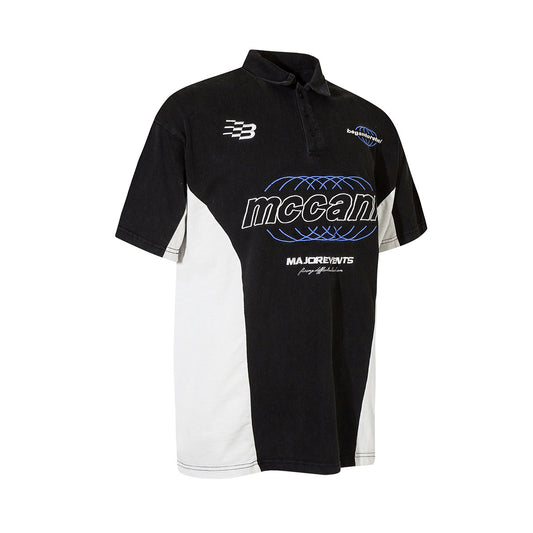 UNIKCOSA LuxeEase Washed Color Block Embroidered Polo π«