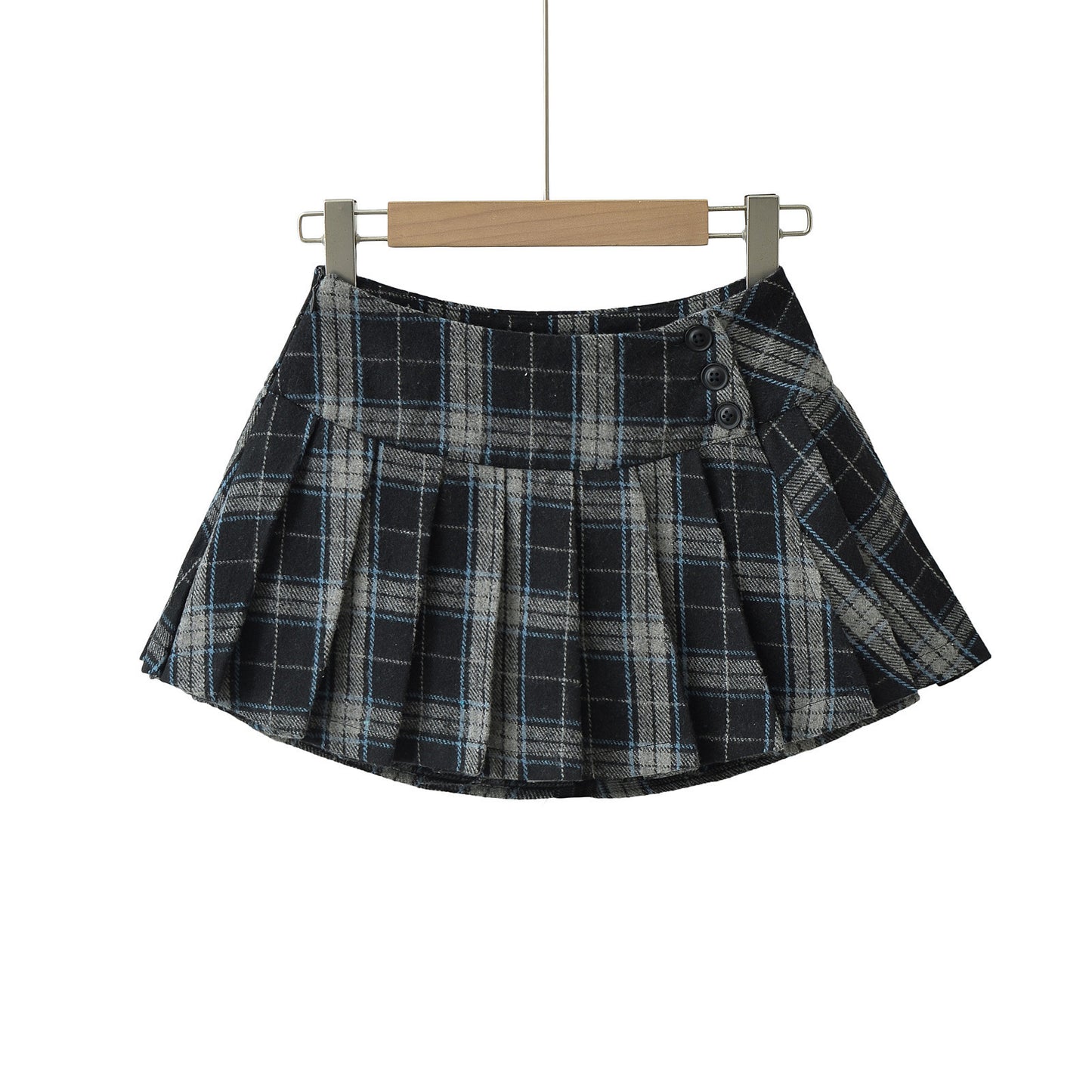 UNIKCOSA Velora Plaid High Waisted Aline Skirt Mini π«