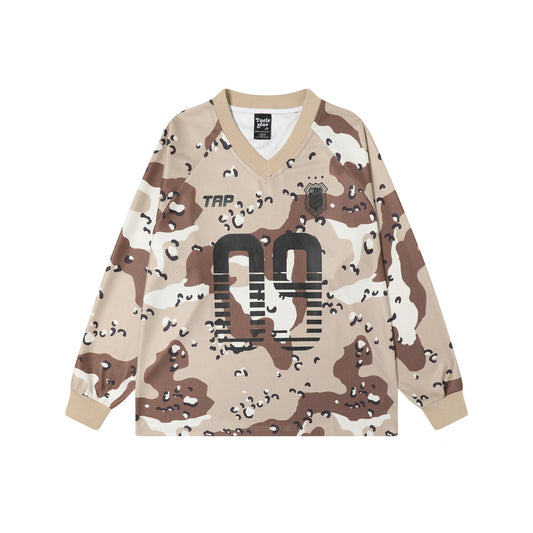 UNIKCOSA LuxeEase Desert Camouflage Long Sleeve T Shirt 🔥
