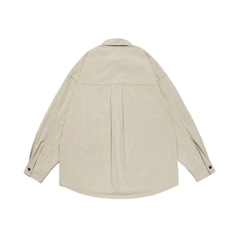 UNIKCOSA Velora Solid Color Large Pocket Embroidered Shirt💫