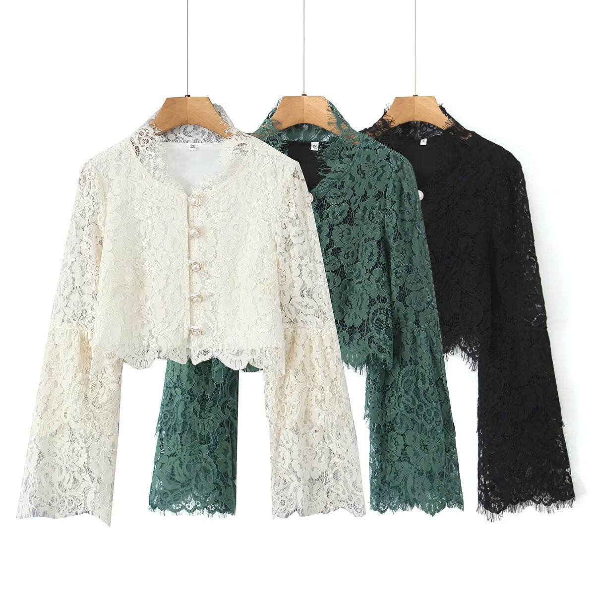 UNIKCOSA Velora Lace Collar Lace Top European Style π«