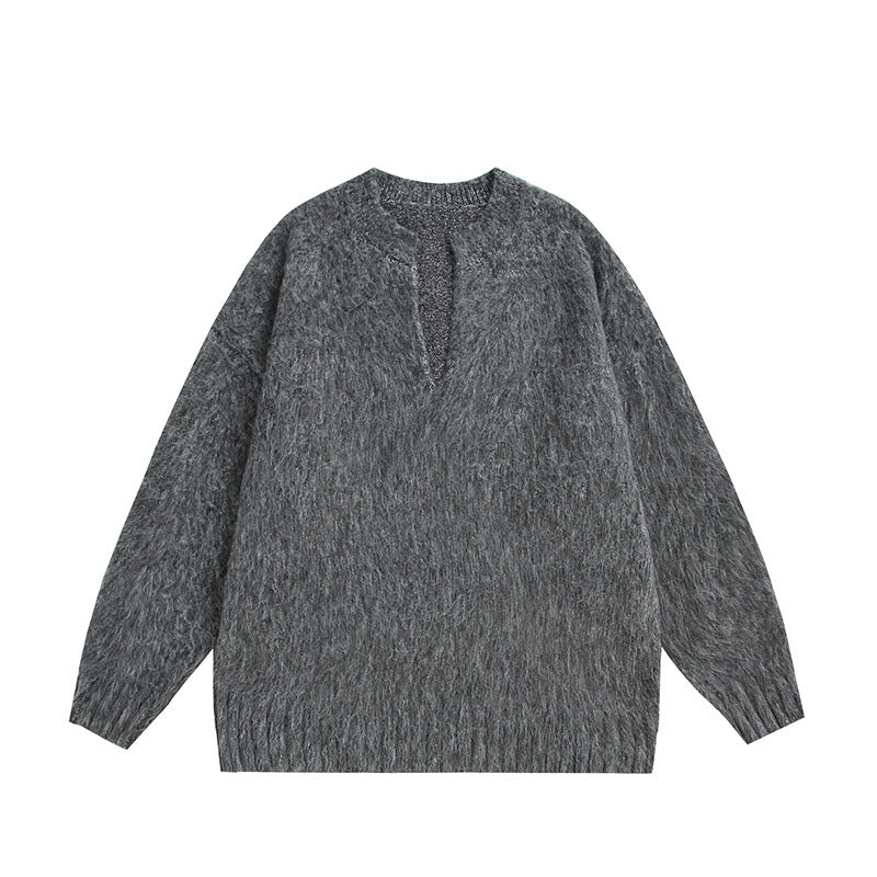 UNIKCOSA LuxeEase VNeck Pullover Sweater Loose Top 💫