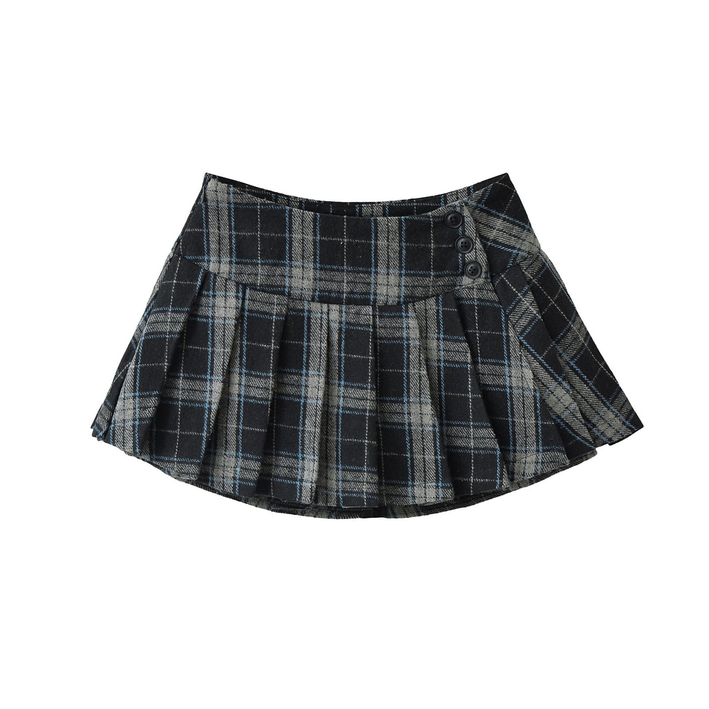 UNIKCOSA Velora Plaid High Waisted Aline Skirt Mini π«