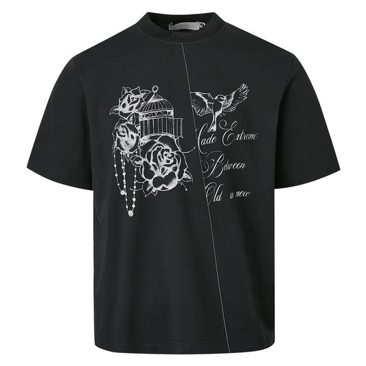 UNIKCOSA Velora Shoulder Short Sleeve Shirt Men Cleanfit π«