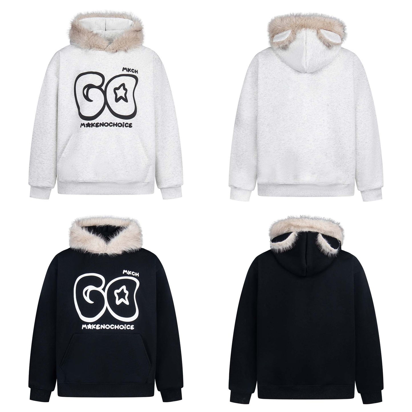 UNIKCOSA UrbanPurr Cat Ear Street Hoodie 🐾 (Unisex)