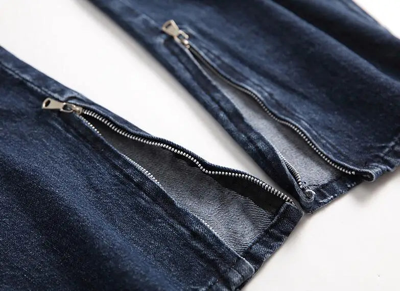 UNIKCOSA UrbanSoul Patched Ripped Jeans Denim Edition 🔥