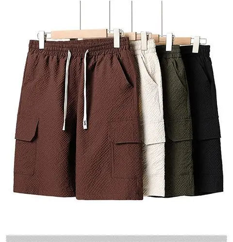 Men's Casual Short Sleeve Shirt and Shorts 2-Piece Set