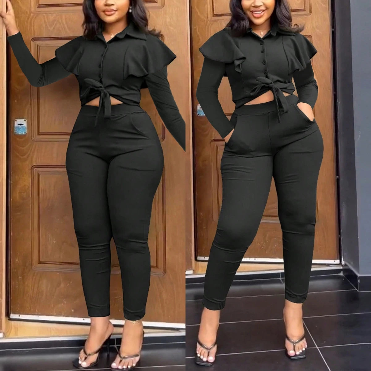 UNIKCOSA Velora Two Piece Set Summer Tracksuit Lace Up πΈ