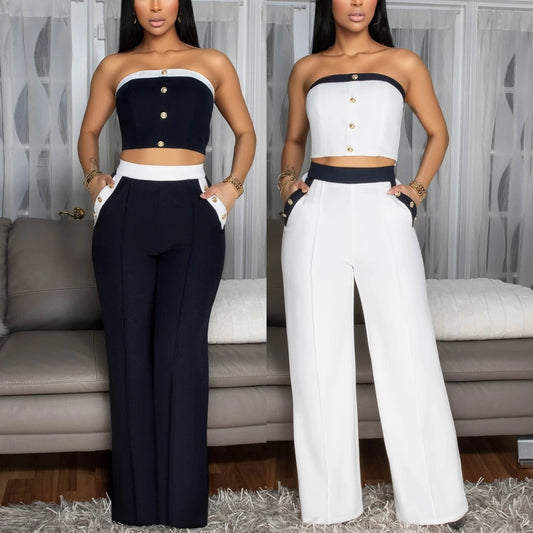 UNIKCOSA Velora Two-Piece Set Summer Wide-Leg Pants πΈ
