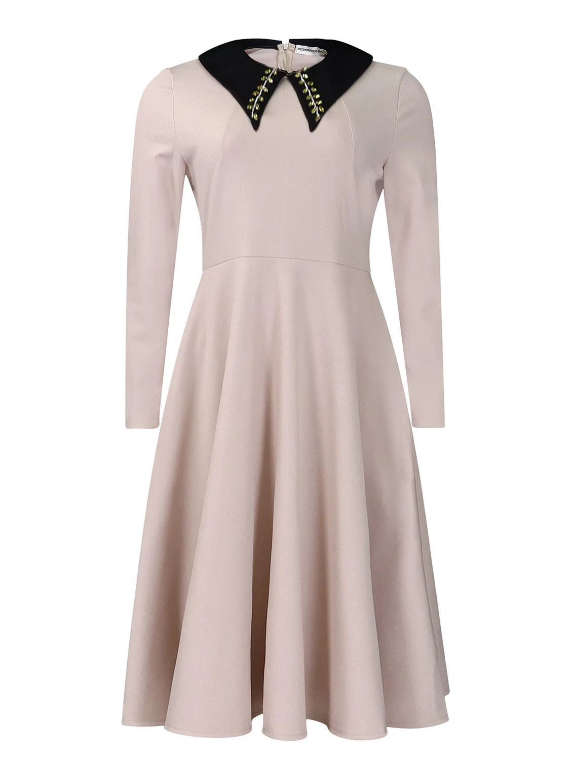 UNIKCOSA 2024 Elegant Plus-Size Dress — Long-Sleeve Cotton Maxi