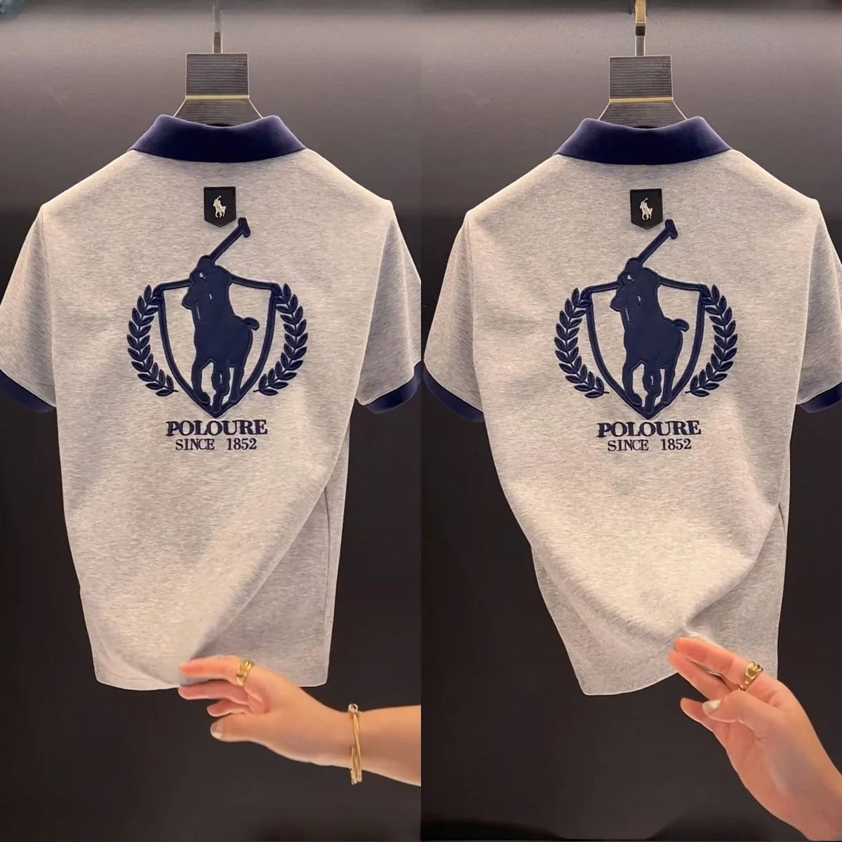 Men's Summer Cotton Polo Shirt with Stretch Fabric