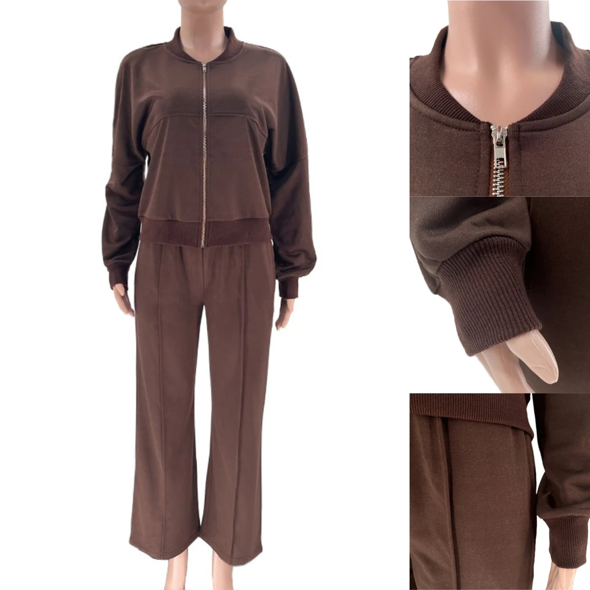 UNIKCOSA Velora Autumn Winter Zip Cardigan Jogger Set 💫