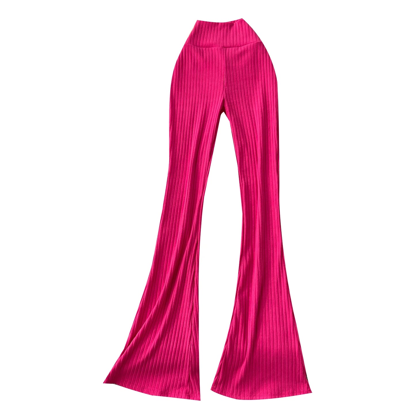 UNIKCOSA Women’s Winter Flare Pants – High-Waist Printed Long Trousers (Casual Chic Edition)