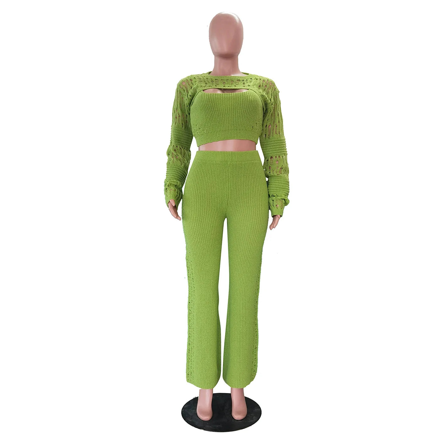 UNIKCOSA Velora Winter Knit 3 Piece Set Cozy Tracksuit π«