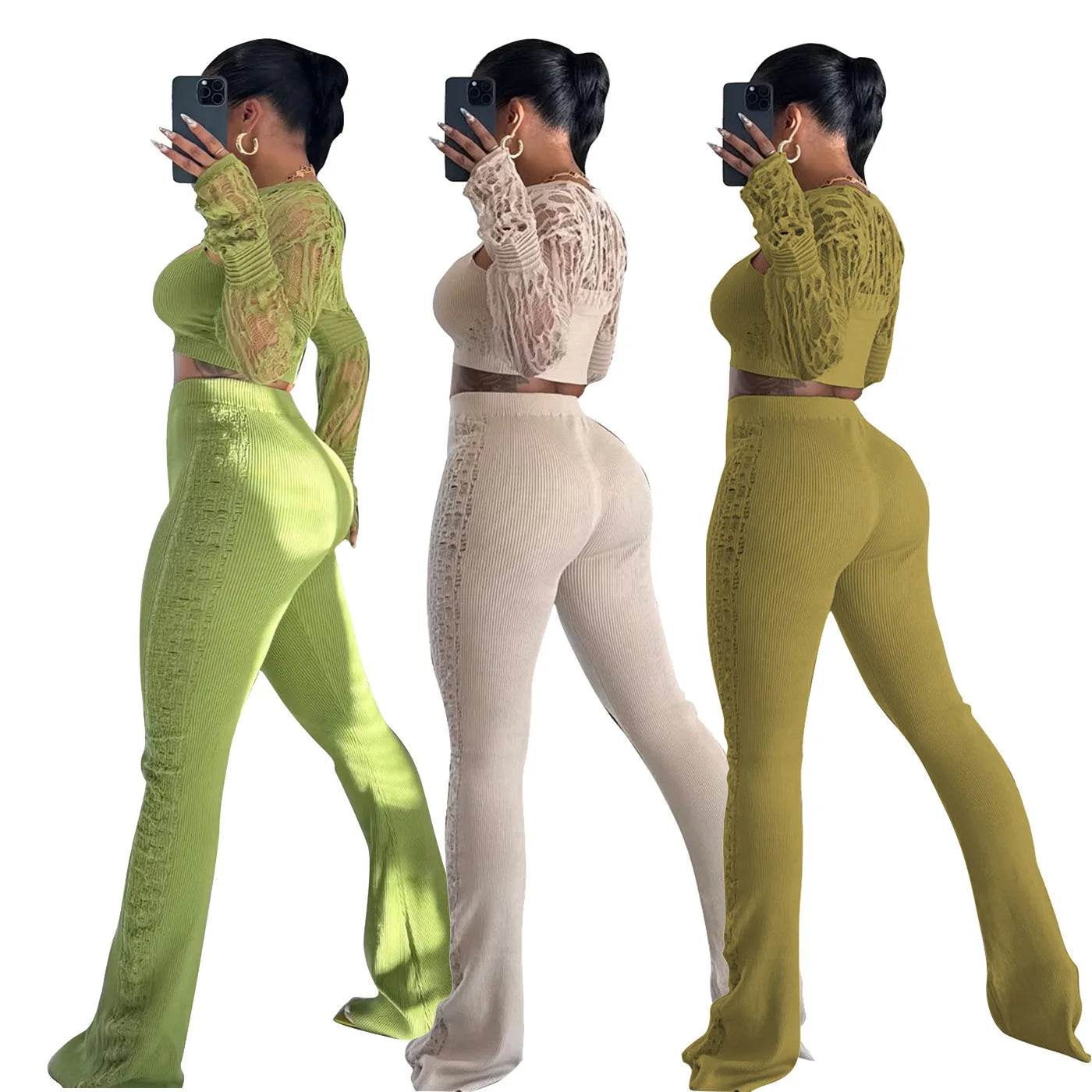 UNIKCOSA Velora Winter Knit 3 Piece Set Cozy Tracksuit π«