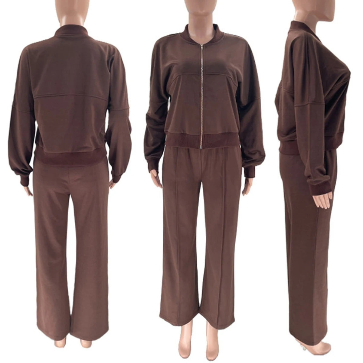 UNIKCOSA Velora Autumn Winter Zip Cardigan Jogger Set 💫