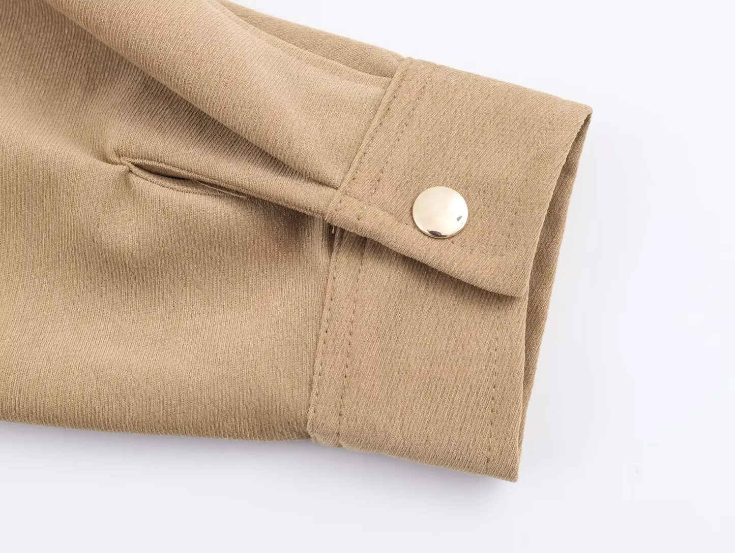 Elegant Women's Two-Piece Leisure Suit with Turn-Down Collar