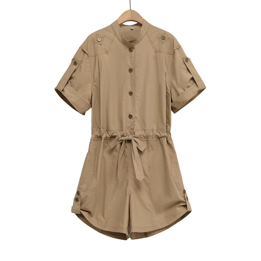 UNIKCOSA UrbanSoul CamelEase Short Sleeve Jumpsuit 💫