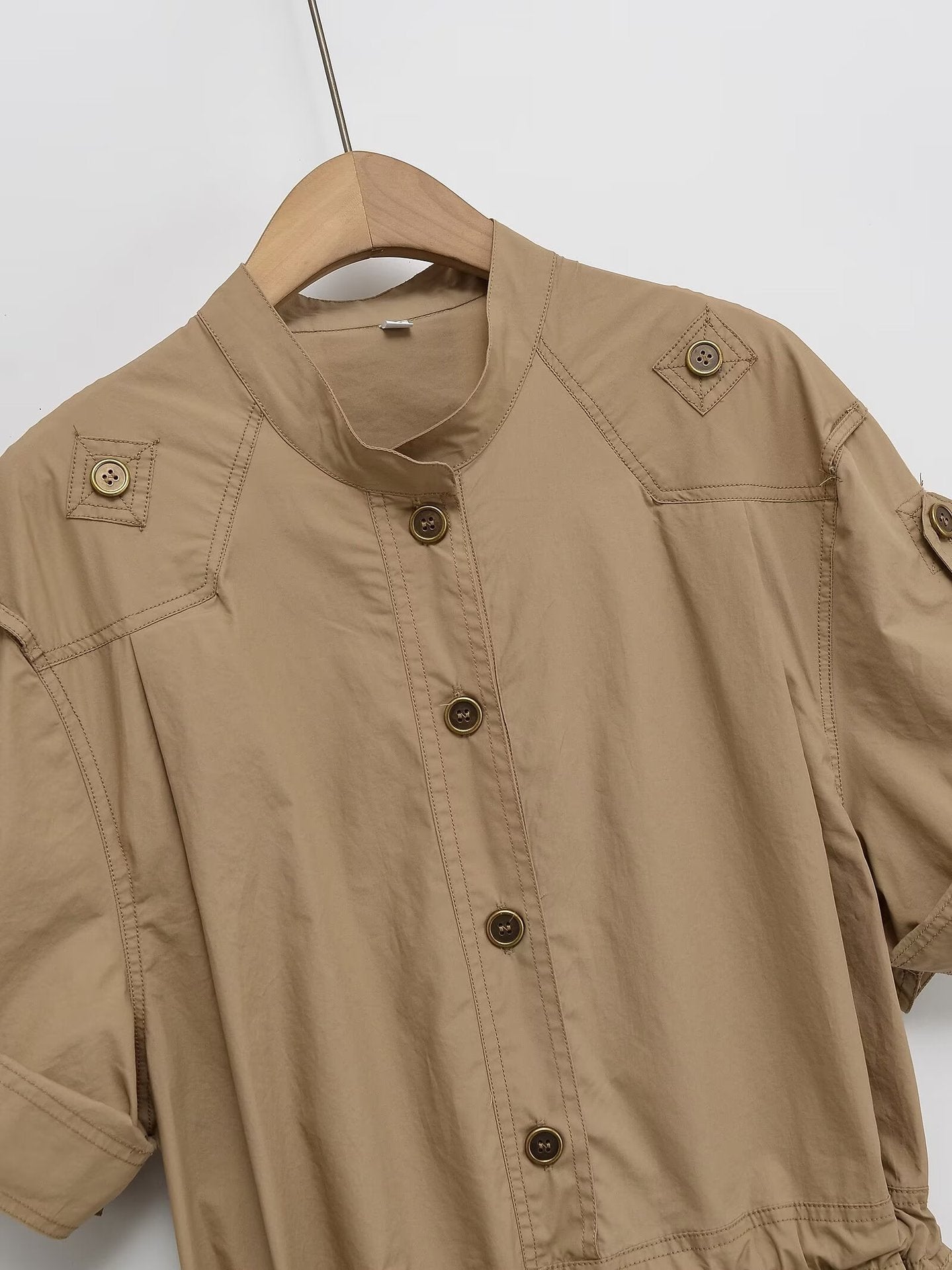 UNIKCOSA UrbanSoul CamelEase Short Sleeve Jumpsuit ๐ซ