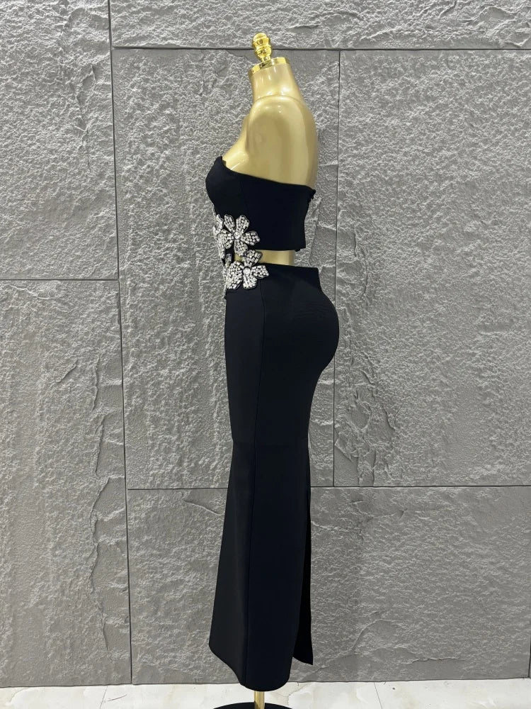 UNIKCOSA’s Strapless Floral Bandage Mini Dress — Sexy A-Line Party & Vacation Outfit