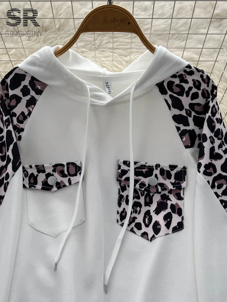 UNIKCOSA’s 2025 Winter Leopard Lounge Set — Thick Hoodie + Wide-Leg Pants with Pockets