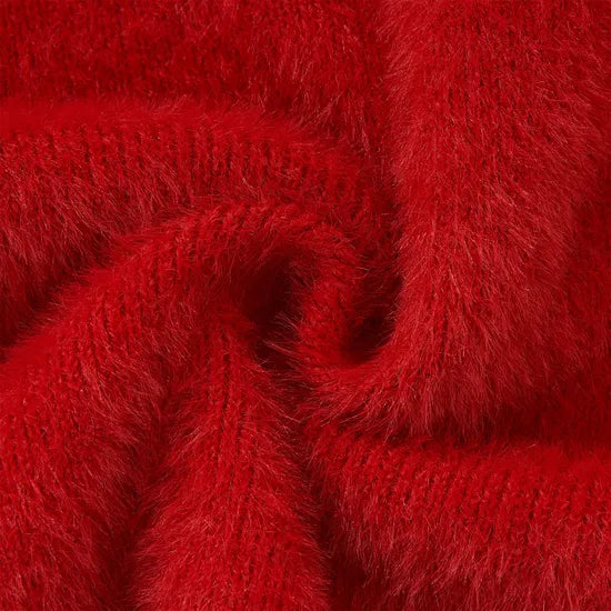 Women's Slim Winter Half-Zip High Neck Pullover Sweater - Casual Color Block Knit Top