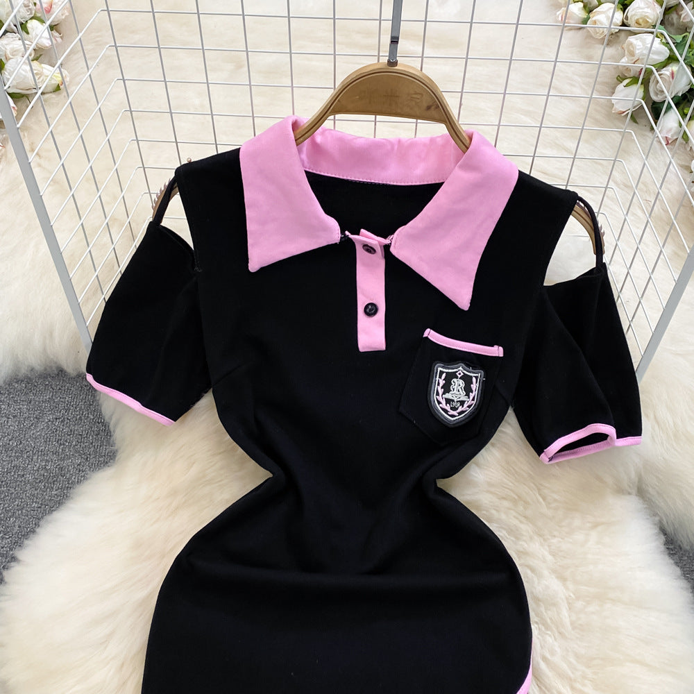 UNIKCOSA Velora Sheath Dress Black Matte Silk One Size π«