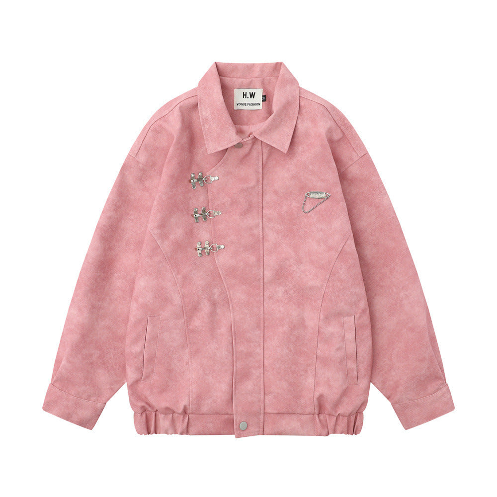 UNIKCOSA UrbanSoul PU Leather Jacket Loose Lapel Edition ๐ฅ