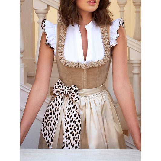 UNIKCOSA Velora Oktoberfest Dirndl Dress Khaki Edition ๐ซ