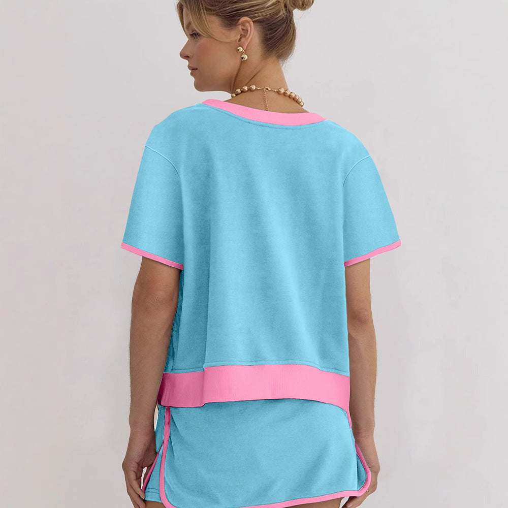 UNIKCOSA UrbanSoul Two Piece Set Colorblock Casual Edition 💫