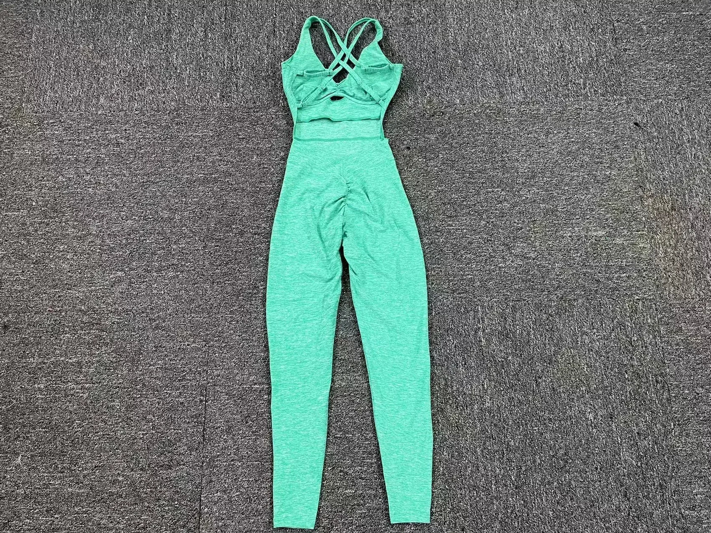 UNIKCOSA’s 2025 Sporty Jumpsuit — Push-Up Fitness Overalls for Gym, Yoga & Streetwear